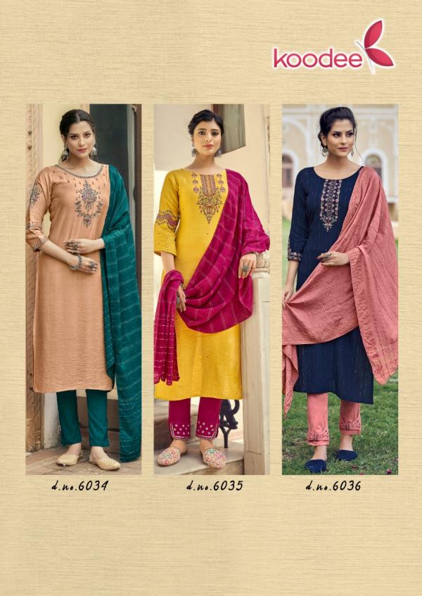 Koodee Riva 3 Beautiful Ethnic Wear Readymade Salwar 